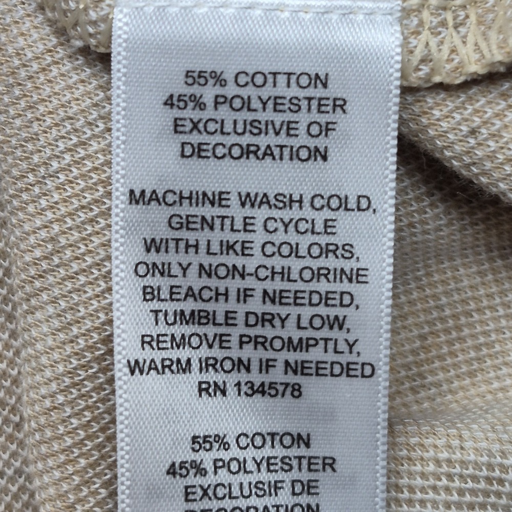 Vineyard Vines Sweatshirt Mens L Tan Beige 1/4 Zip Pullover  Textured - Picture 16 of 16